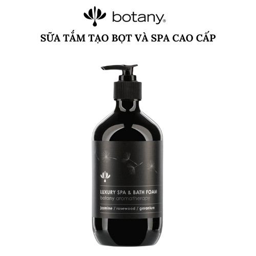 SỮA TẮM TẠO BỌT VÀ SPA CAO CẤP BOTANY cấp ẩm, đẹp da, kháng viêm-chi nhài, gỗ sắc hồng, hoa phong lữ (250ml) - Phân phối chính hãng