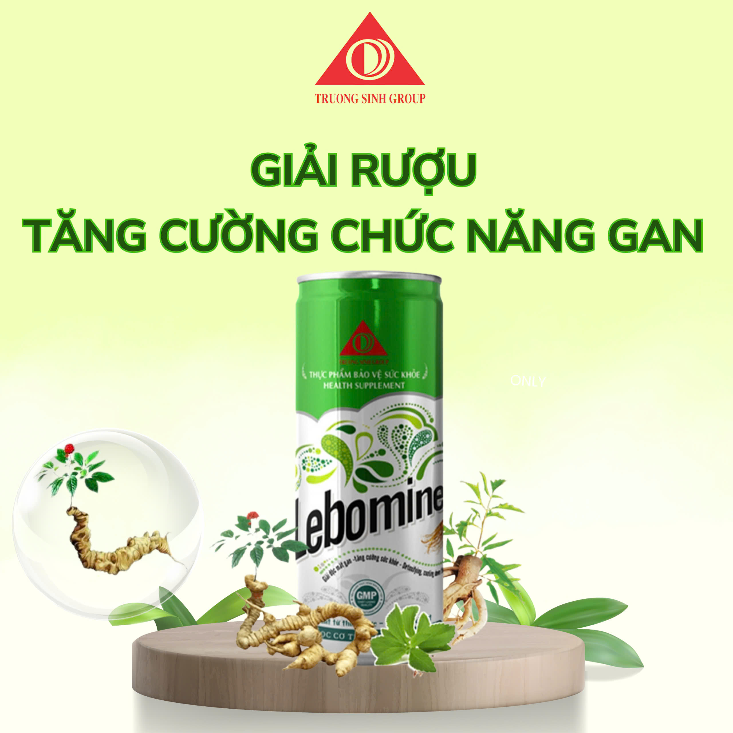 Nước uống Lebomine giải độc mát gan (Thùng 24 lon)