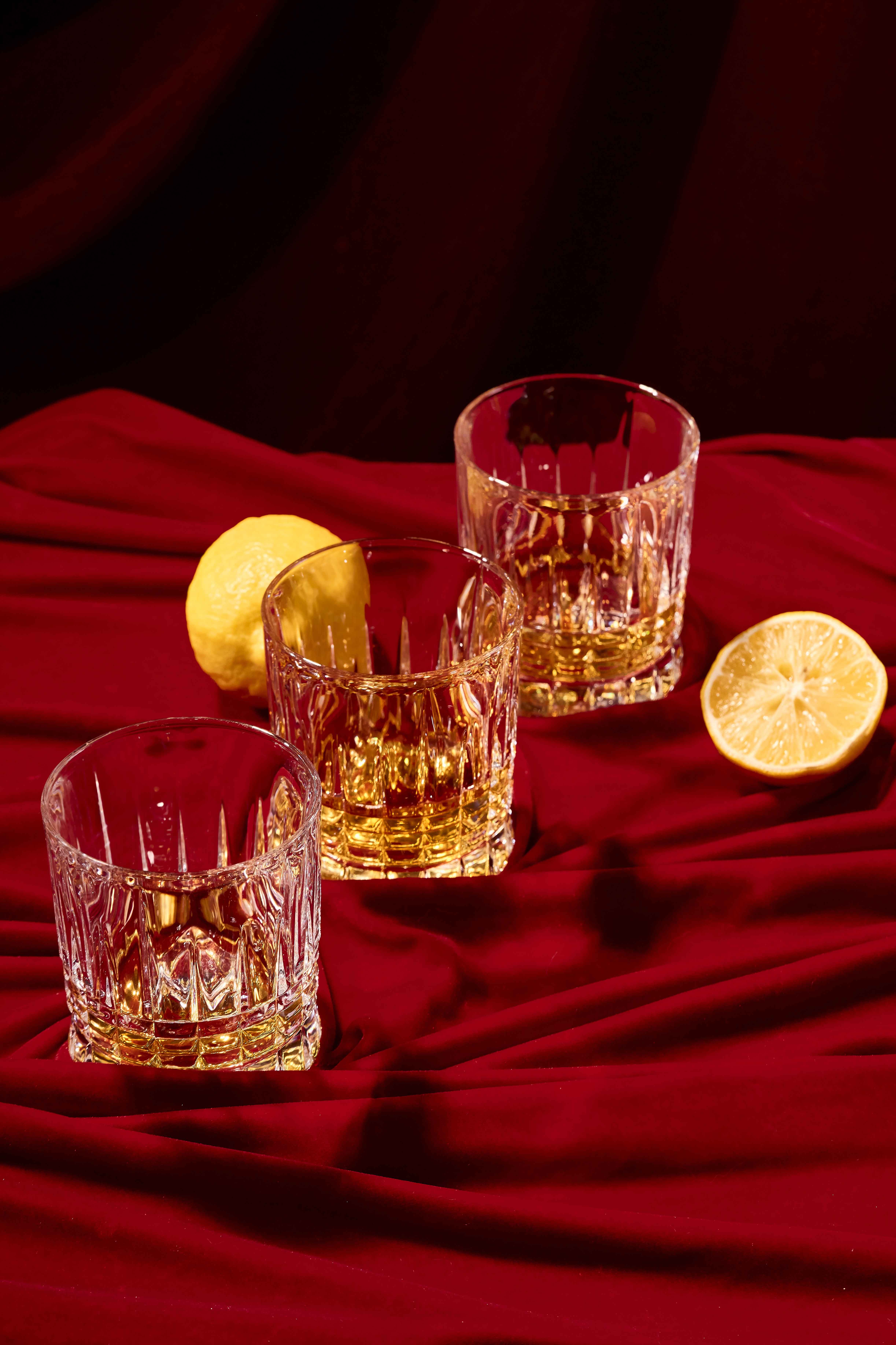 Cốc uống nước thấp ly Whisky pha lê Bohemia Royal Crystal Set 6 ly - Model : Pina