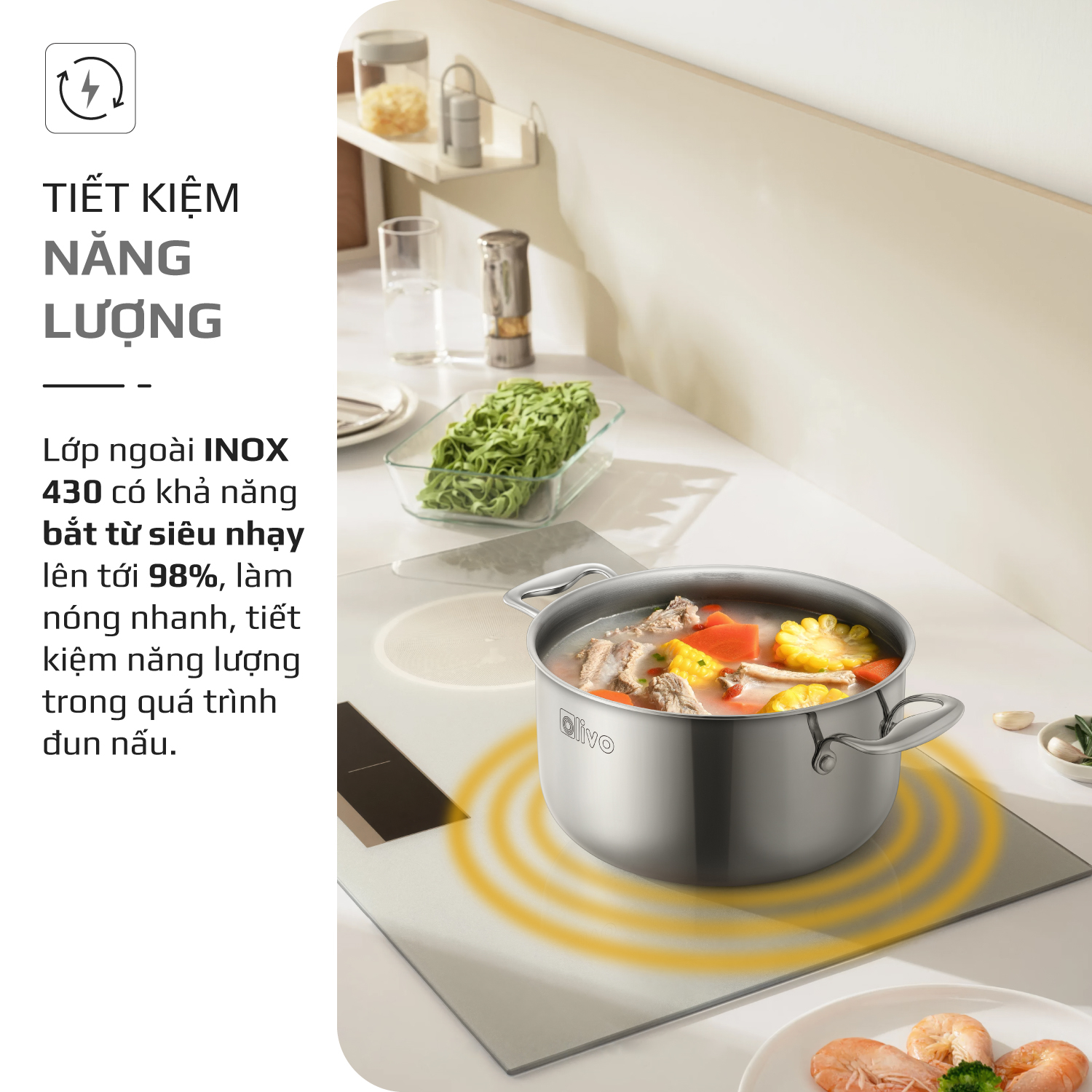 Nồi OLIVO DAVINCI 2413