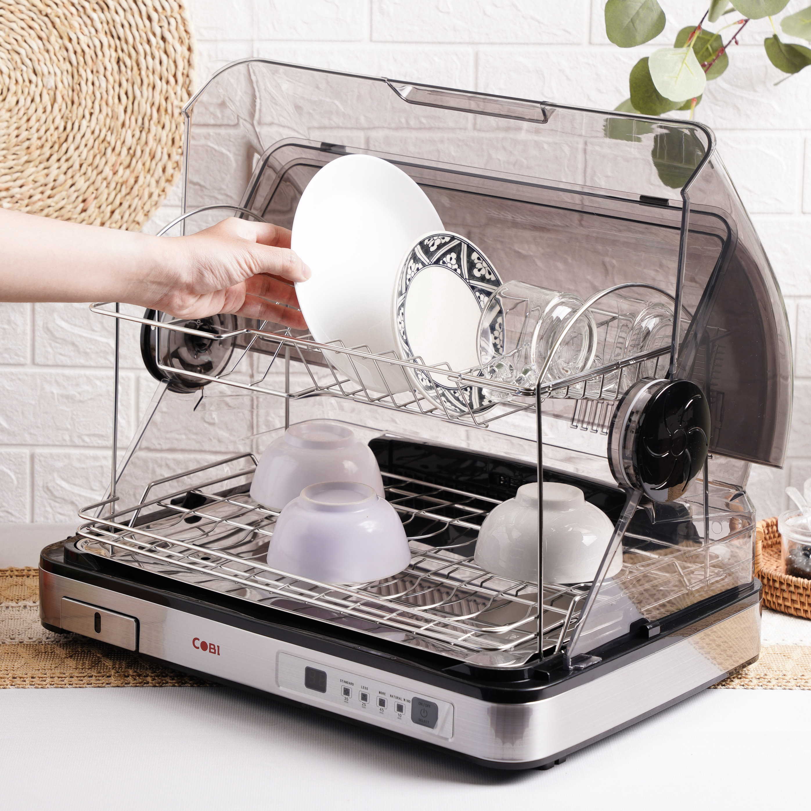 Máy sấy bát COBI 46L Màu Xám_341704