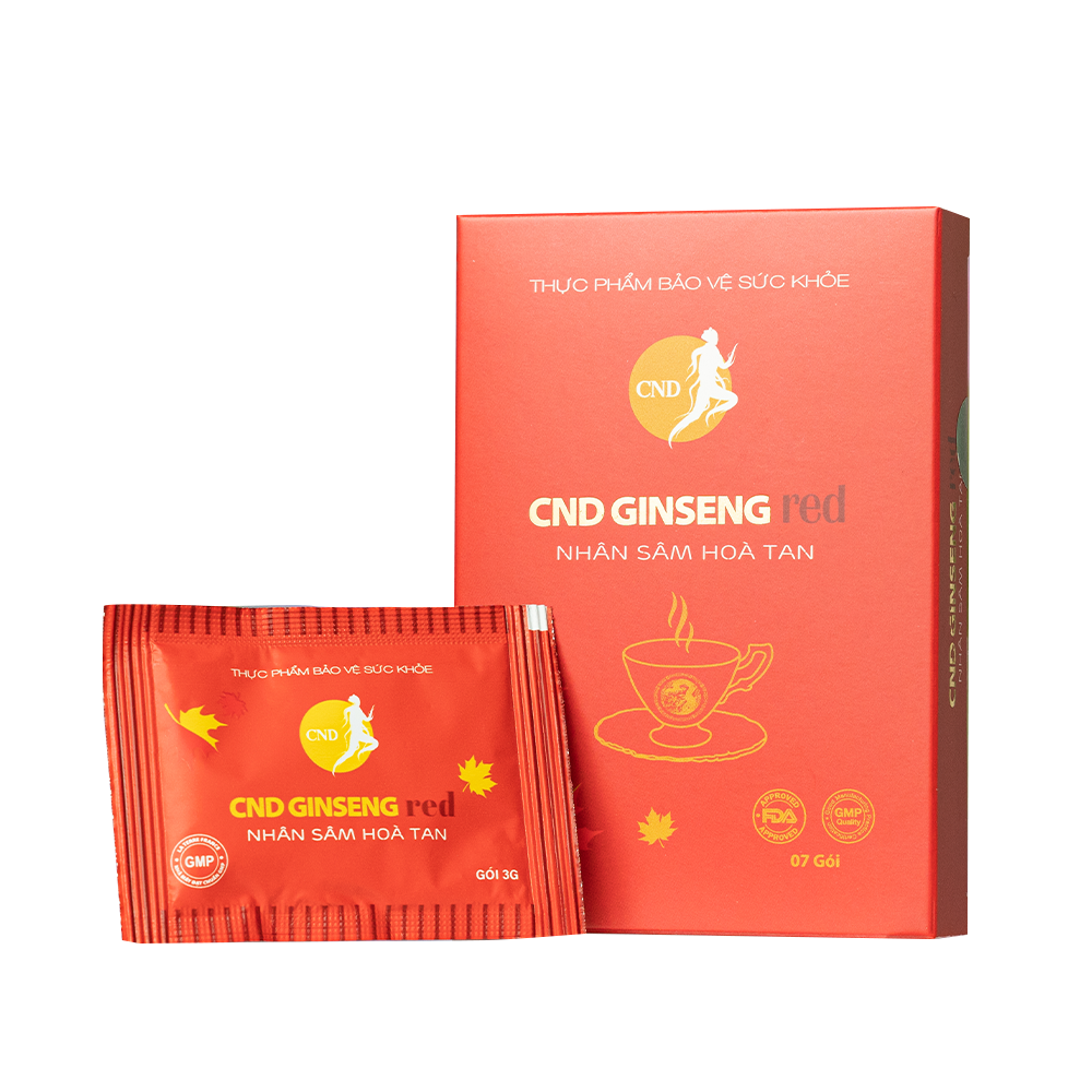 CND Ginseng Red – Nhân sâm hòa tan, hỗ trợ bổ thận, giảm mệt mỏi (Hộp 7 gói)-duoc-ban-tai-LifeStyle and Household Appliances