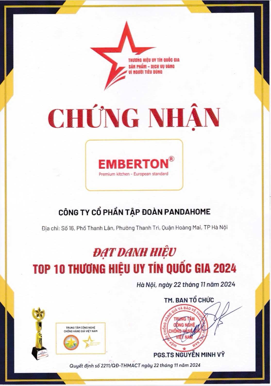 Máy rửa chén EMBERTON EB SBG795F18HW
