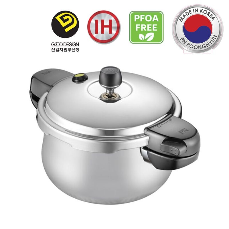 Nồi áp suất Inox 3 lớp IH hiệu PN HNHPC-10(IH) [6.0L] - Phân phối chính hãng