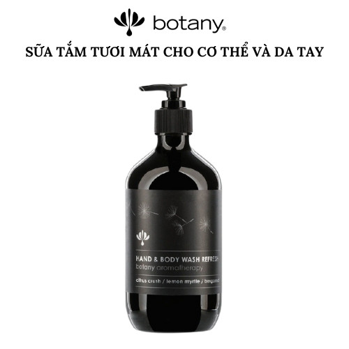 Sữa tắm tươi mát, sạch sâu, kháng viêm, giầu Vitamin C Botany- tinh dầu cam quýt, chanh sim, cam bergamot (chai 500ml) - Phân phối chính hãng
