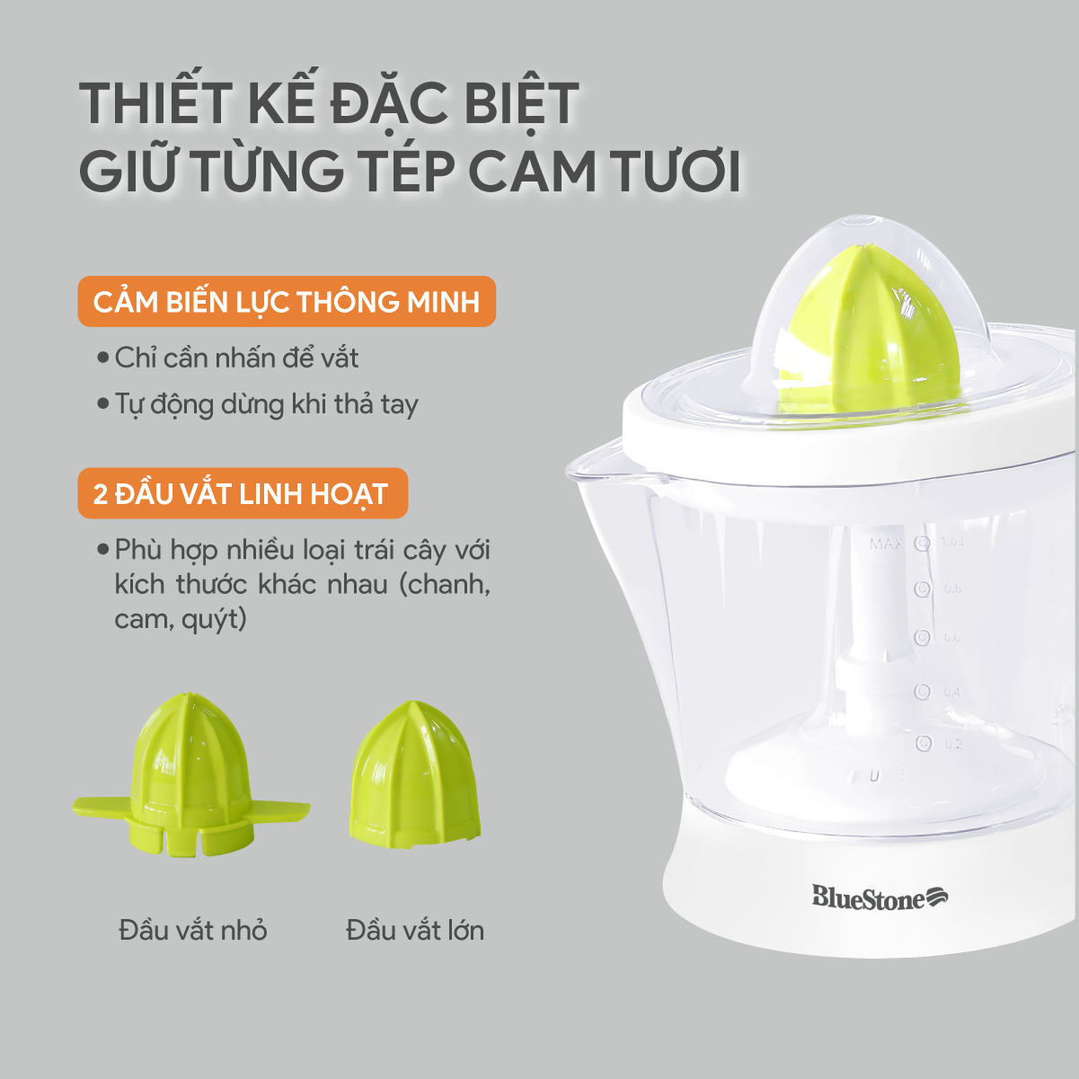 Máy Vắt Cam BlueStone CJB-1129 1 Lít 40W