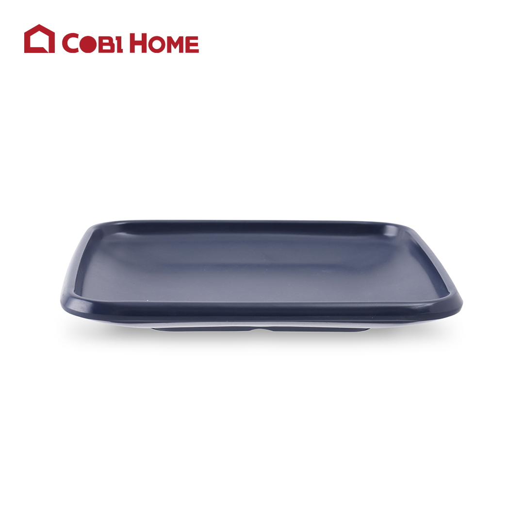 Dĩa Yangge xanh đen chữ nhật cạnh thấp_378113