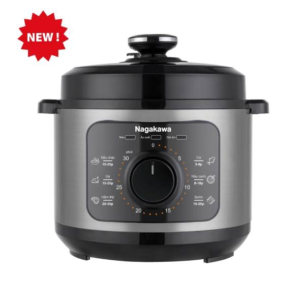Nồi áp suất điện 5L inox 304 Nagakawa NEP5279 - Phân phối chính hãng