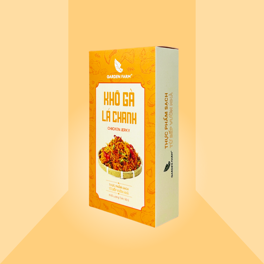 Khô gà lá chanh Garden Farm hộp 50g