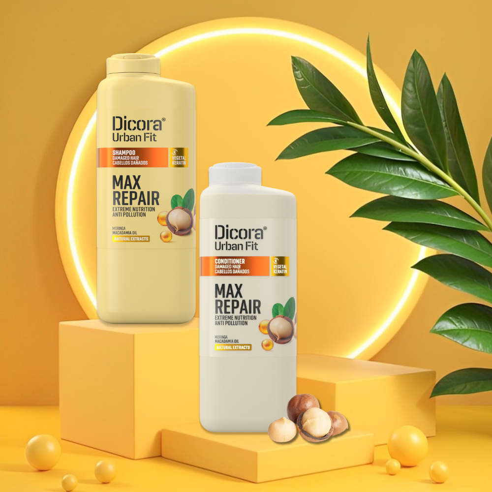 Combo 1: Dầu gội và dầu xả Dicora Urban Fit dành cho tóc hư tổn
