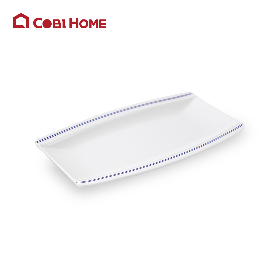 Dĩa Yangge trắng vân xanh chữ nhật Size 35.4cm_378050_JMC427-YHL