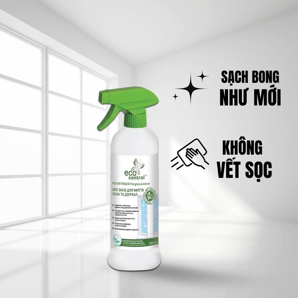 Nước lau kính và gương Eco Control (500ml)