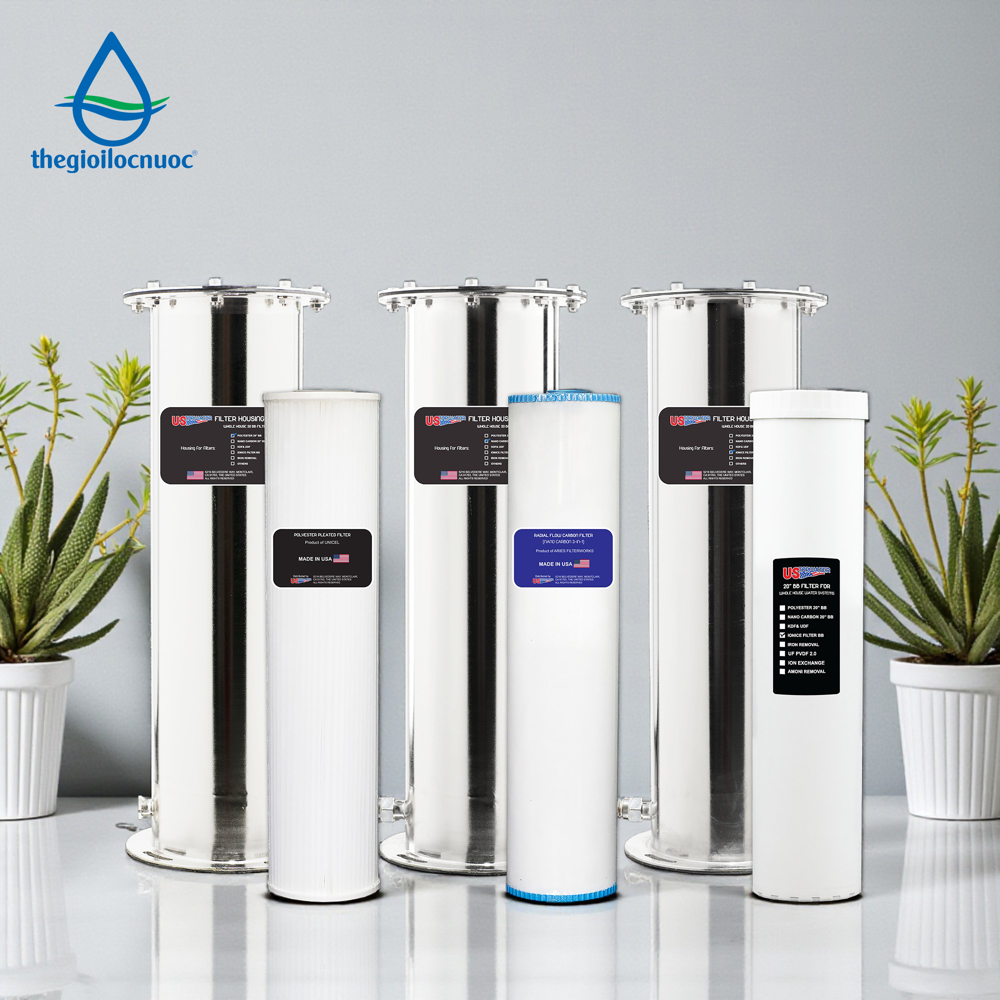Bộ lọc tổng Mỹ USTOPWATER, model: Delux-1-US - 4