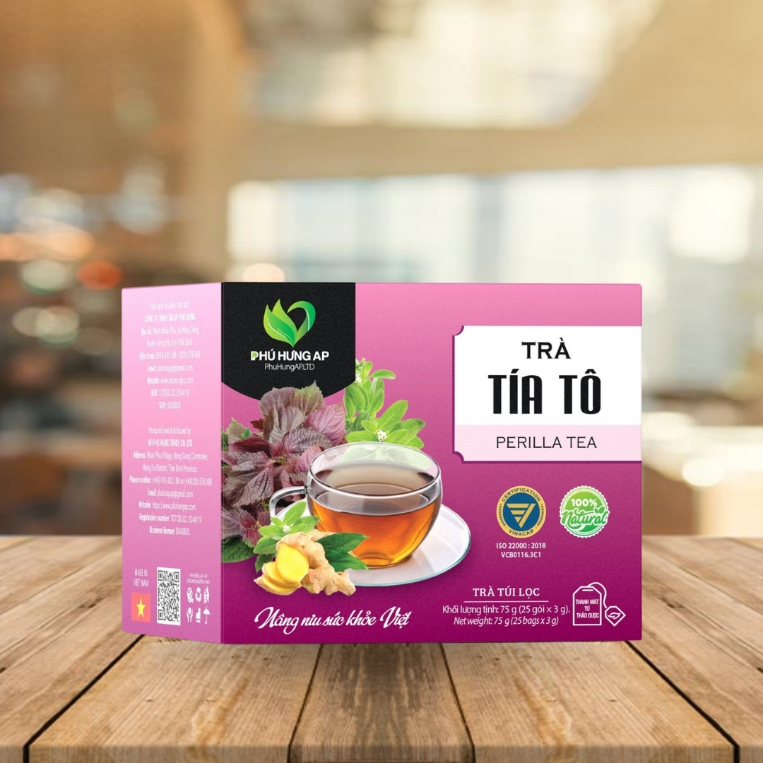 Trà Tía Tô AP PHÚ HƯNG Thảo dược 100% tự nhiên - Phân phối chính hãng
