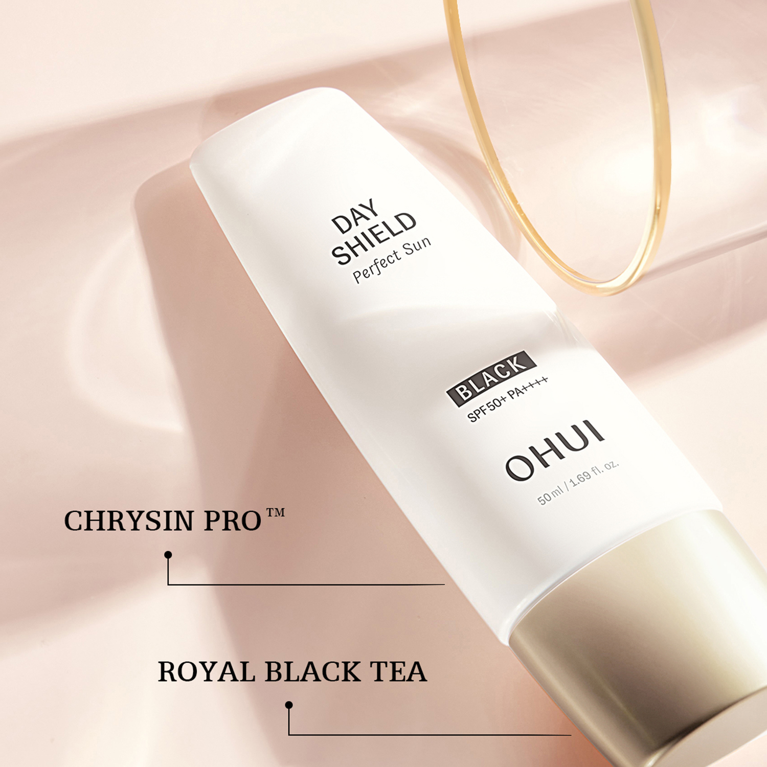 Kem chống nắng OHUI Black có UV cao, ngăn bụi bẩn, chống thấm nước, hút bã nhờn và là lớp trang điểm tự nhiên - 50ml - 3