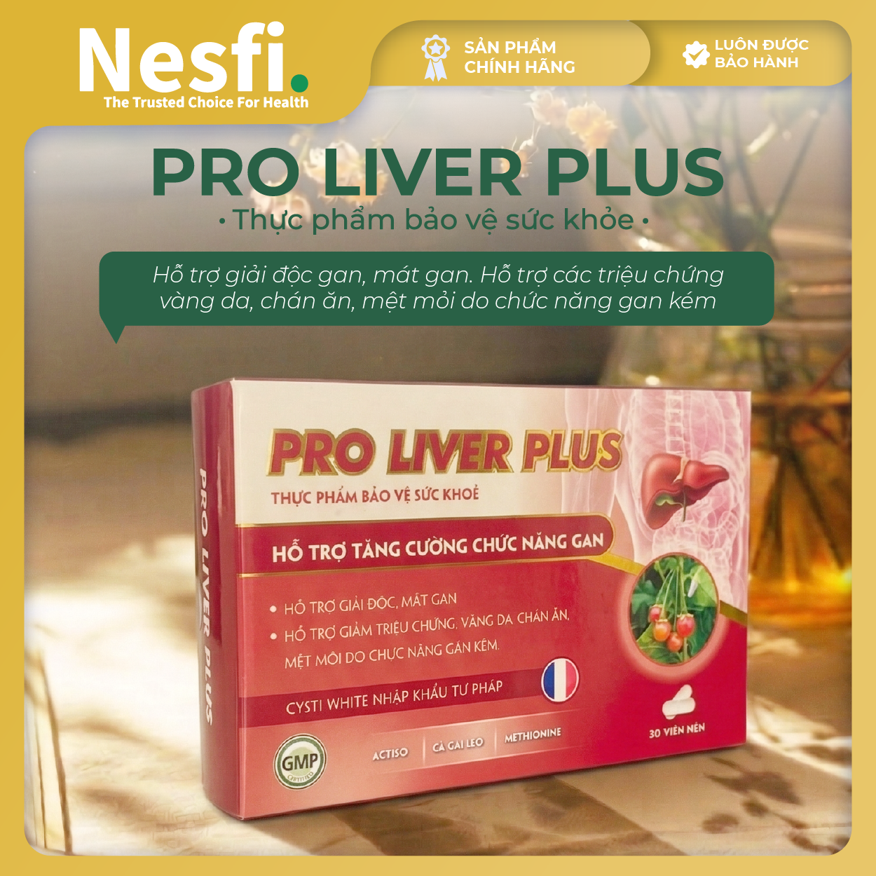 TPBVSK PRO LIVER PLUS H/30v (Hỗ trợ giải độc, mát gan, giảm mệt mỏi) - Phân phối chính hãng