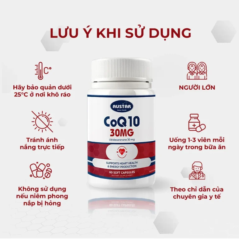 Viên uống Austar CoQ10 30mg - Hỗ Trợ Sức Khỏe Tim Mạch (Hộp 60 viên) - 6