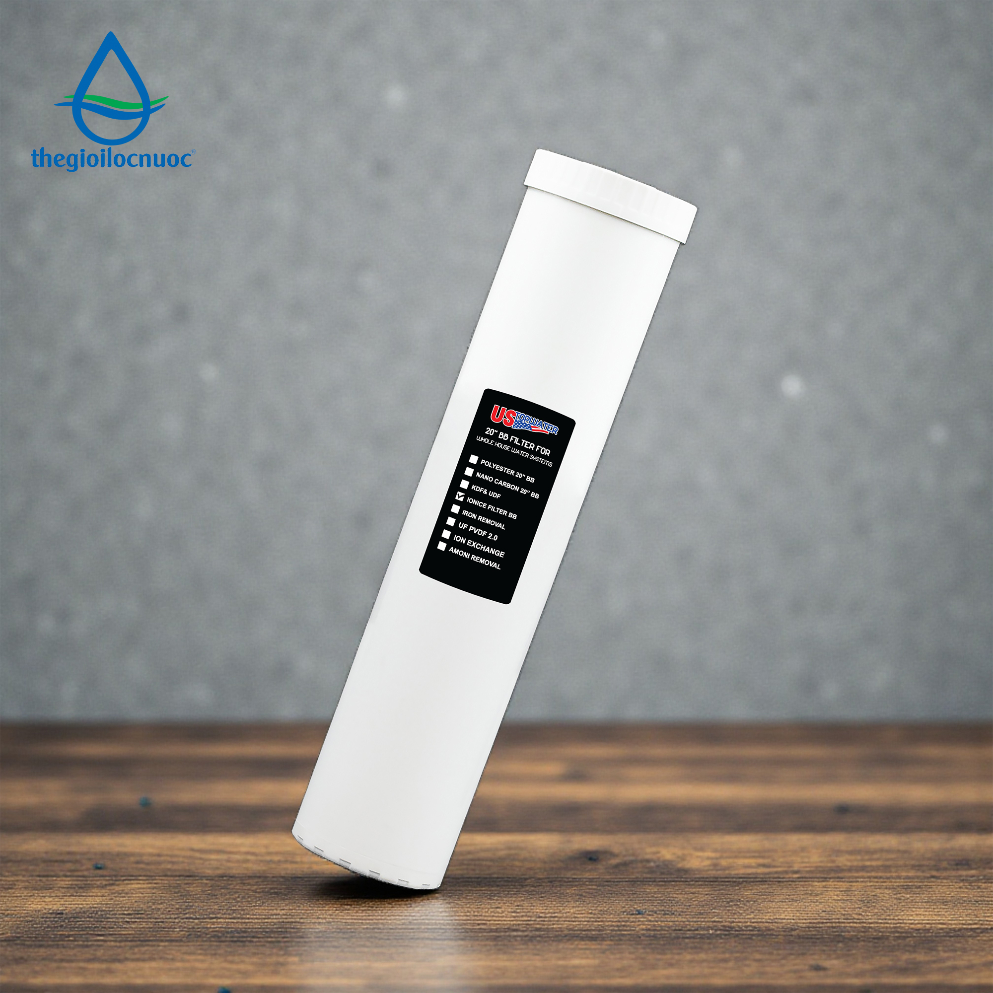 Lõi lọc IONICE 20'' béo USTOPWATER - USA, model: F-4520IC