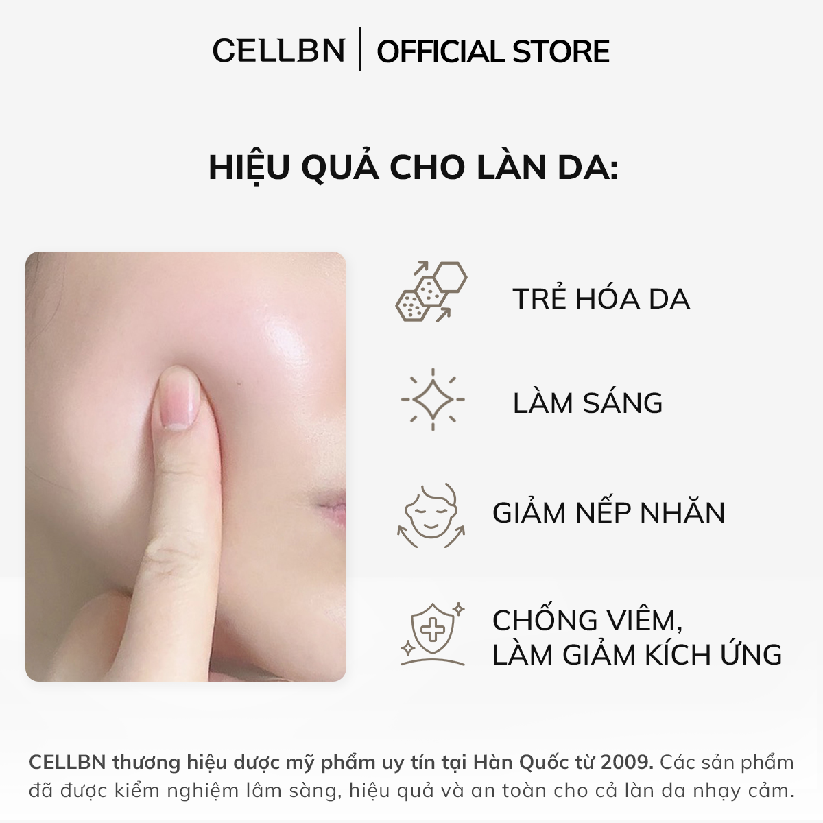 Serum Hỗ Trợ Giảm Nếp Nhăn Mặt & Cổ idebenone CELLBN - Căng mướt & săn chắc da -  30ml