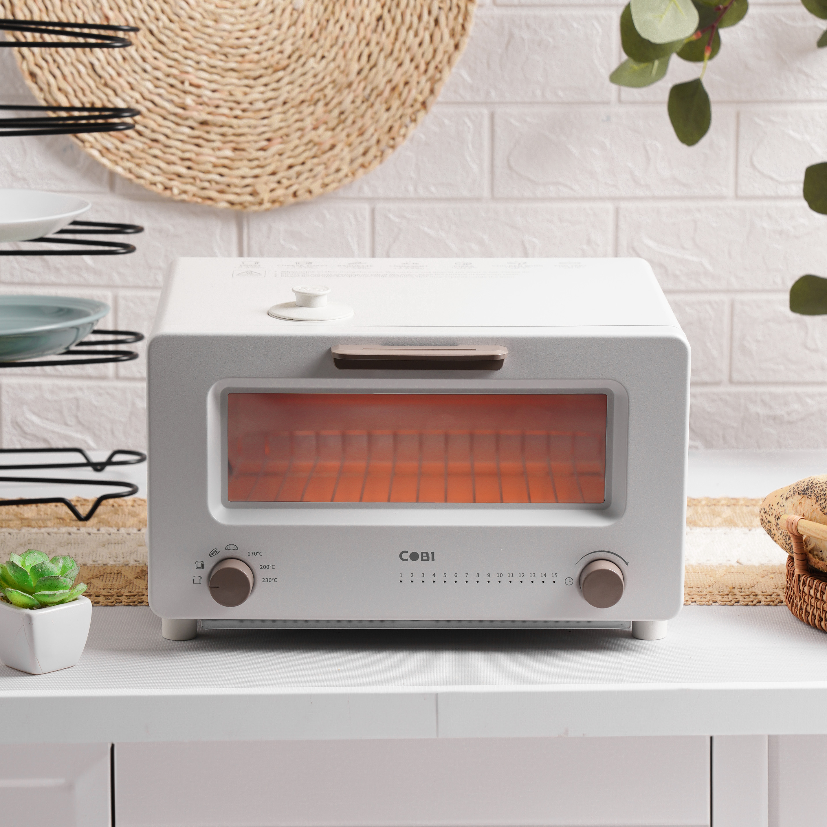 Lò nướng hơi nước COBI mini 10L màu Trắng_341701