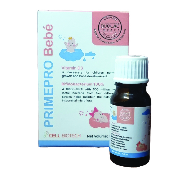 Men vi sinh PrimePro Bebé - Hỗ trợ phát triển toàn diện (Lọ 7,5ml)-duoc-ban-tai-Siêu Thị Online