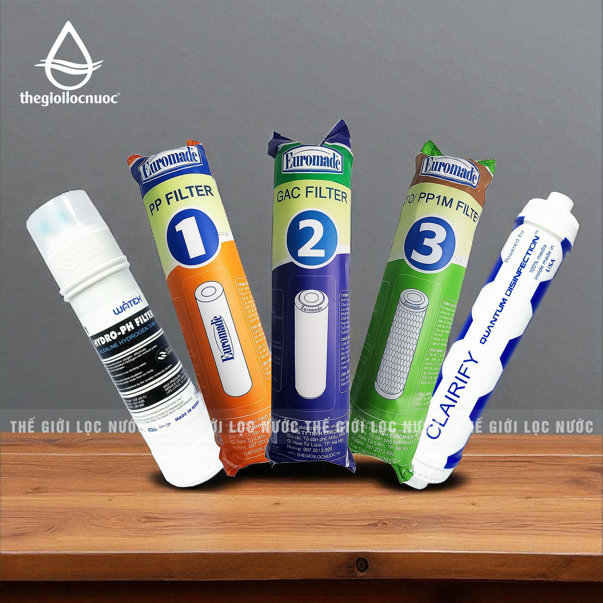 Combo lõi lọc nâng cấp Máy lọc nước các hãng (combo 1), model: F-CB-BNC