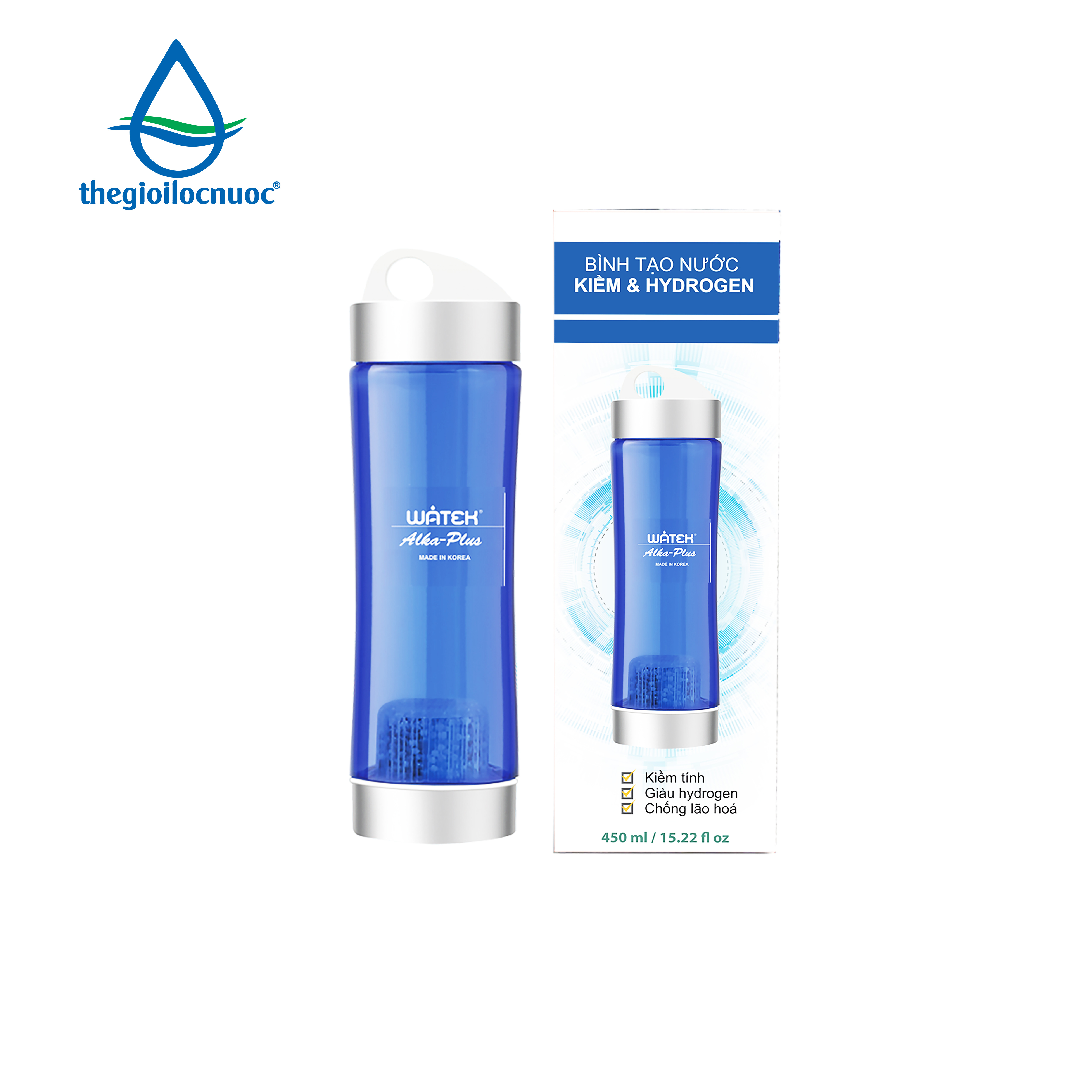 Bình lọc nước kiềm 3 trong 1 Watek, model: Alka Plus
