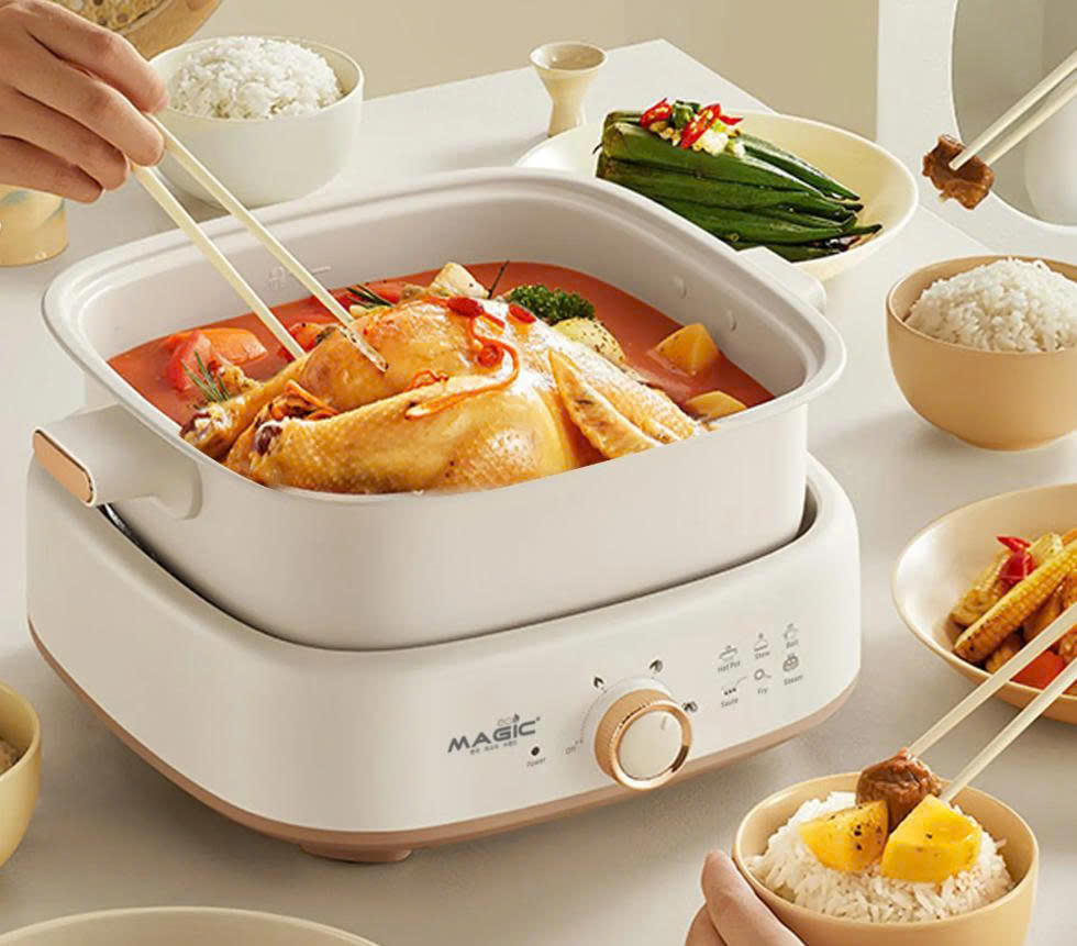 Nồi hấp lẩu 2 in 1 Magic Eco AC-281
