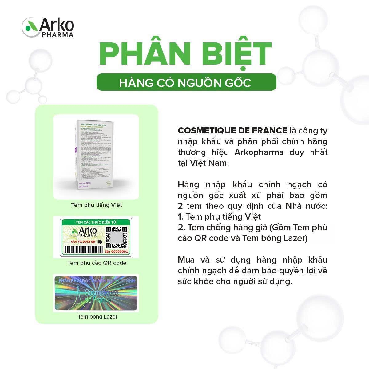 Gói uống hỗ trợ đường tiết niệu cho cả gia đình Arkopharma CYS-CONTROL CANNEBERGE(hộp 20 gói)