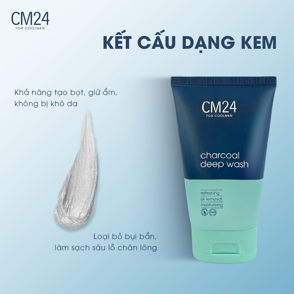 Sữa rửa mặt cho nam sạch sâu CM24 100g