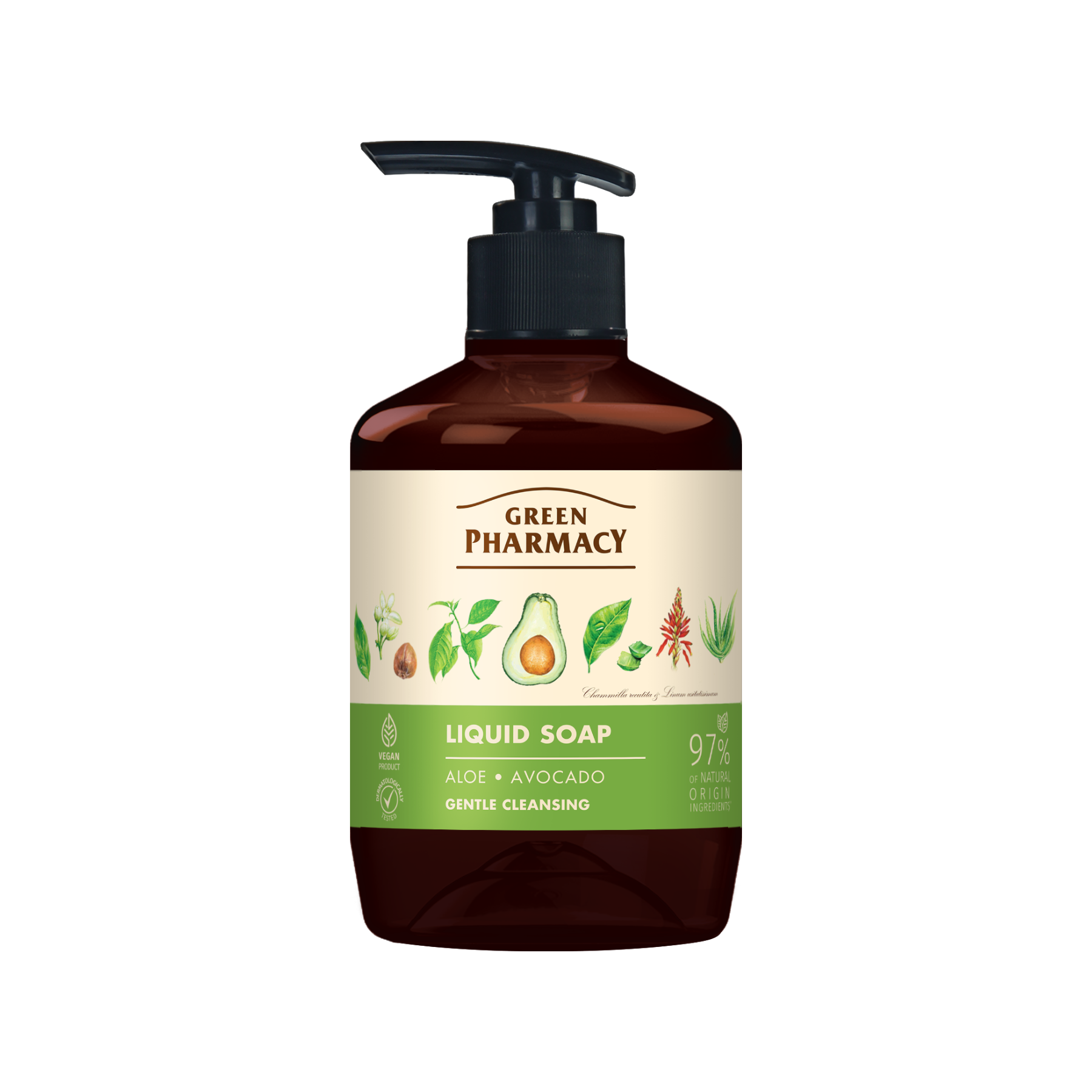 Xà phòng rửa tay Green Pharmacy Lô hội và Bơ 460ml