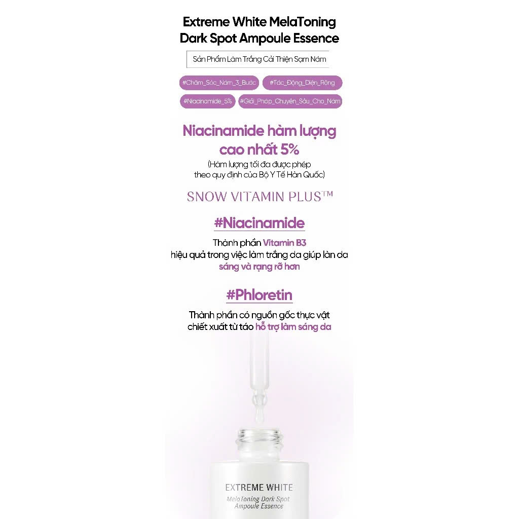 Tinh chất OHUI dưỡng sáng chuyên sâu chứa  Niacinamide 5% - 30ml - 3