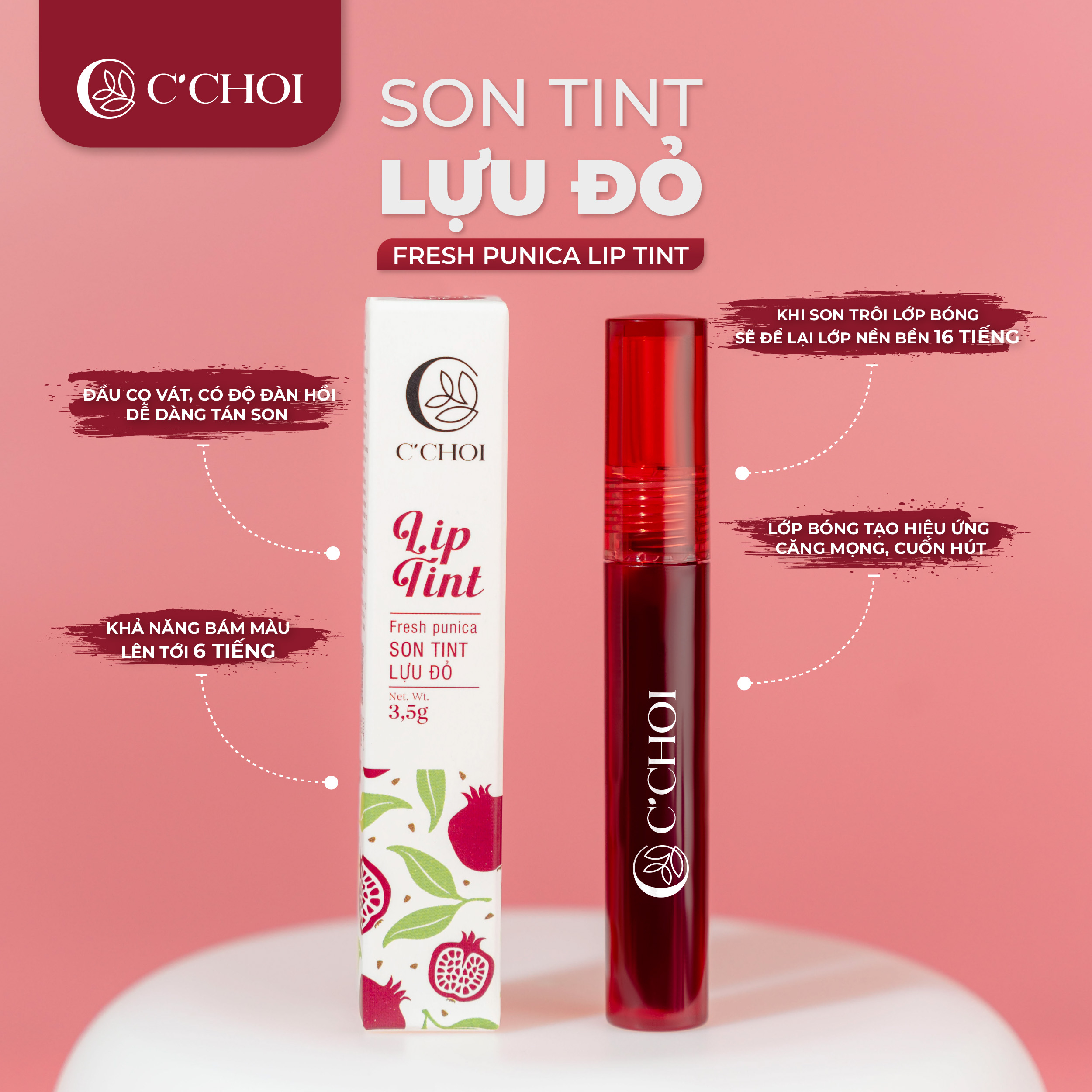 Son tint lựu đỏ - Fresh Punica Lip Tint