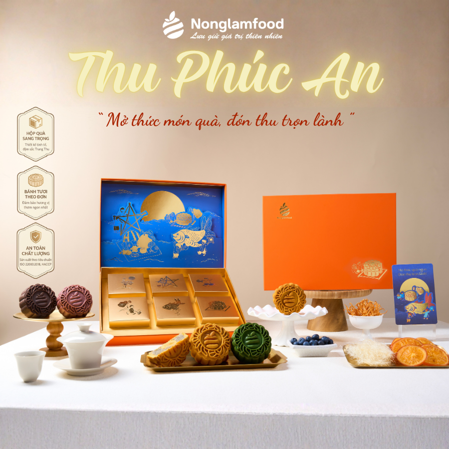 Trung Thu 2026 - Thu Phúc An (hộp 6 bánh) kèm túi - Phân phối chính hãng