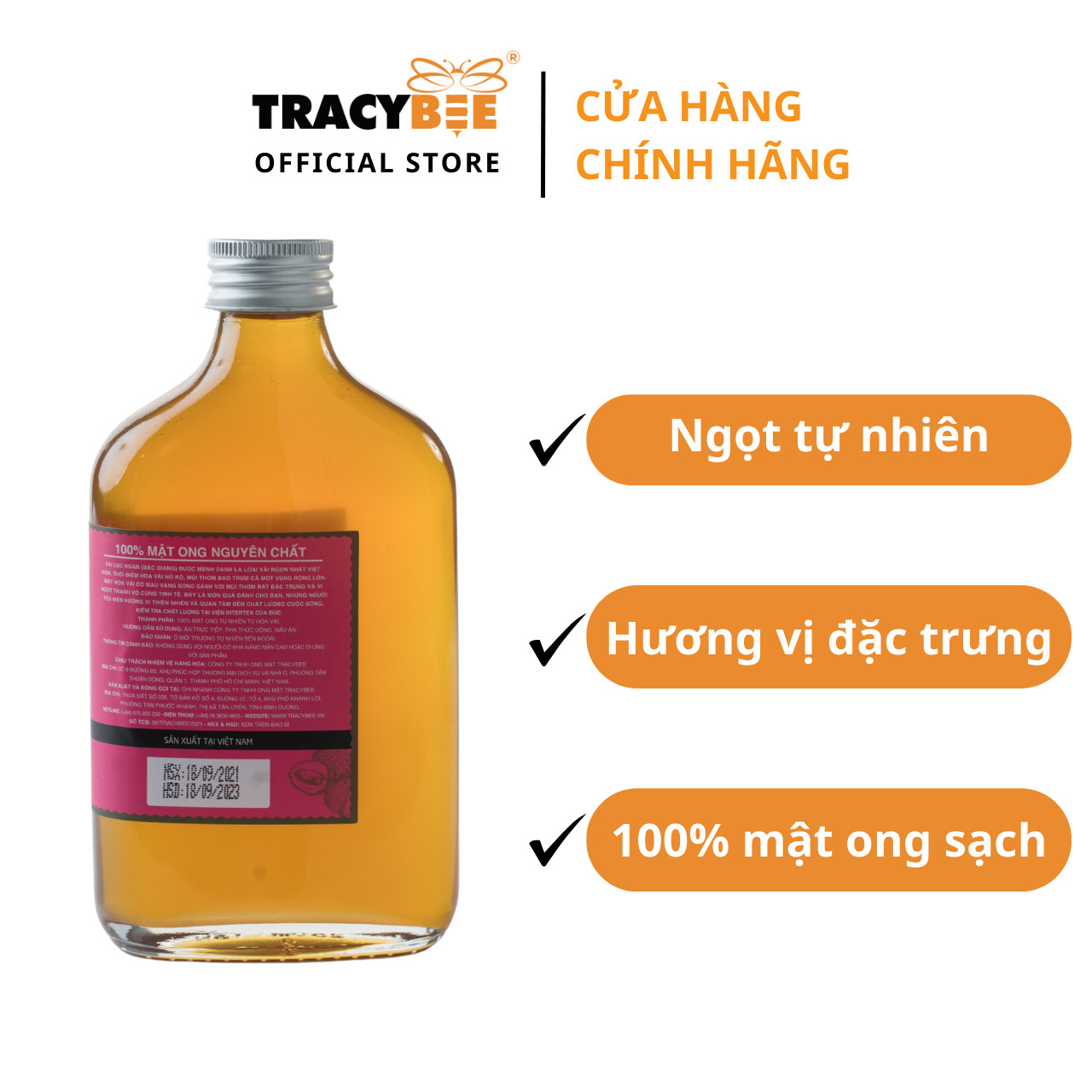 Mật ong hoa lệ chi (hoa vải) 350gr-duoc-ban-tai-Siêu Thị Ánh Nguyệt