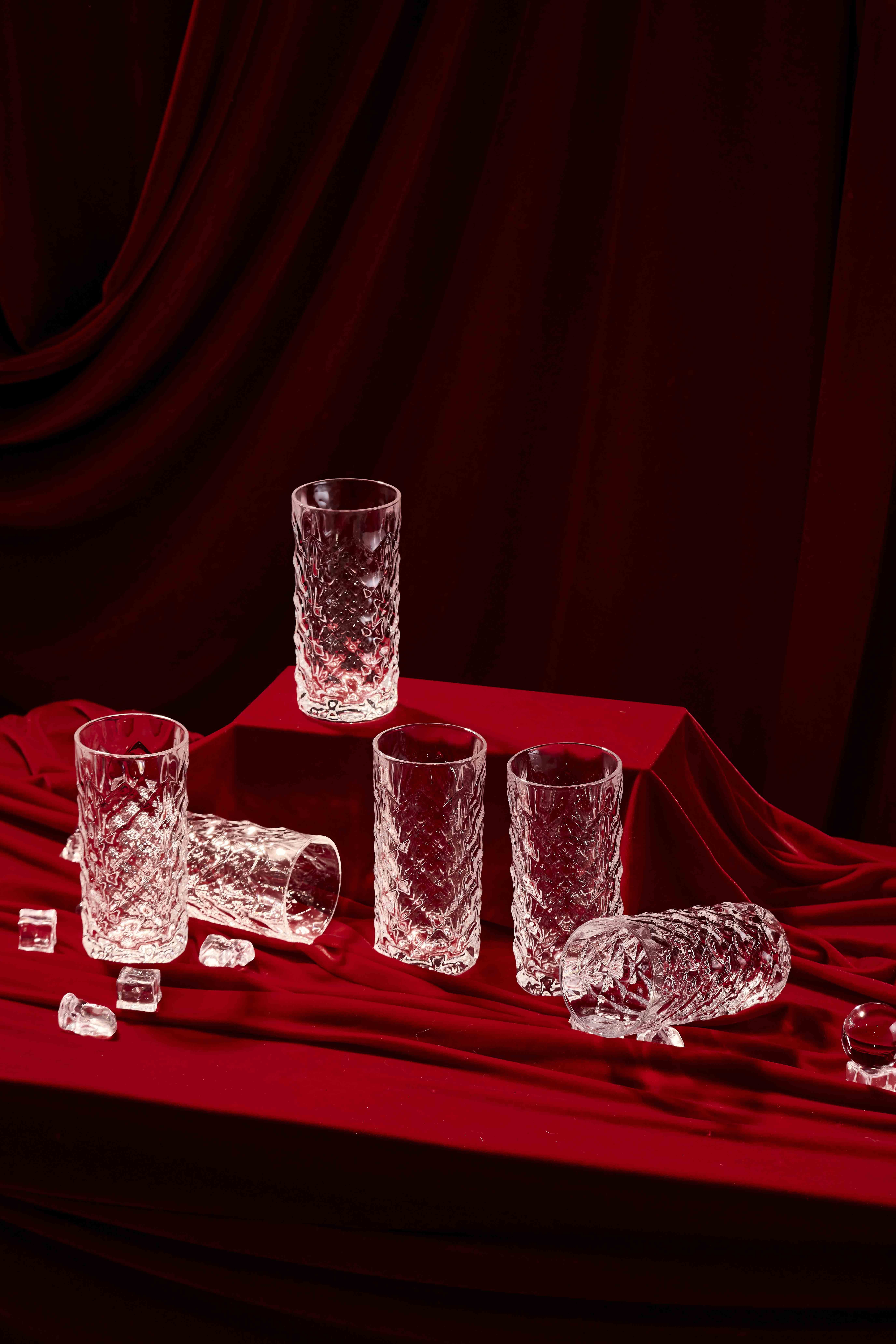Cốc uống nước cao uống hoa quả pha lê 330ml Bohemia Royal Crystal Set 6 ly - MODEL: Tiny 330ml