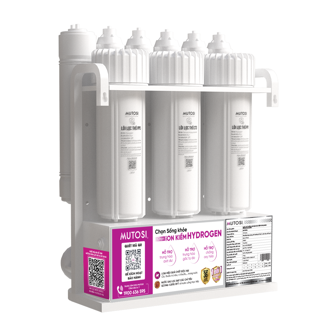 Máy lọc nước để gầm ion kiềm hydrogen Mutosi MP-U28H - Phân phối chính hãng Droppii Store