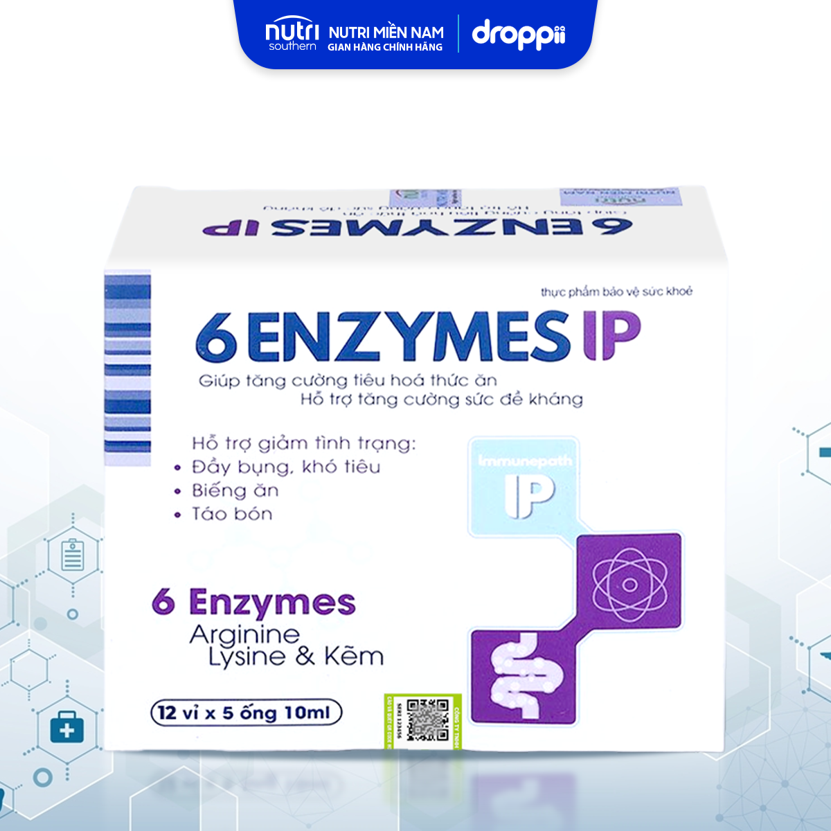 Thực phẩm bảo vệ sức khỏe 6 ENZYMES IP
