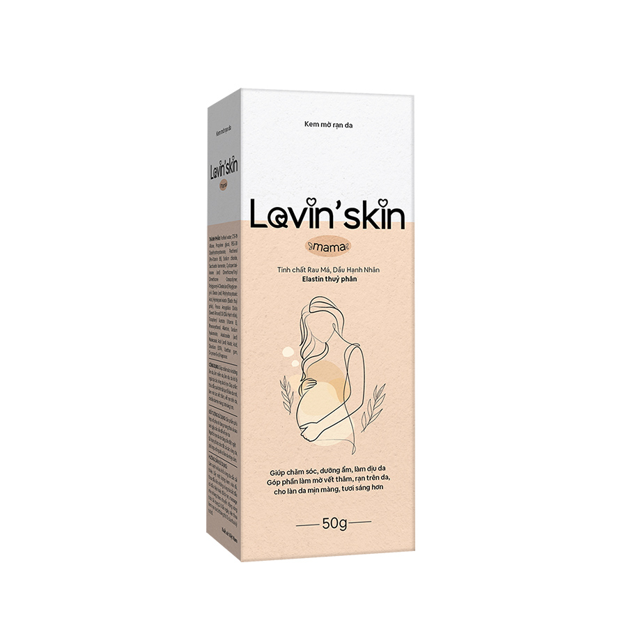  Kem mờ rạn da Lovin'skin dưỡng ẩm, giảm rạn da cho phụ nữ mang thai và sau sinh 50g-duoc-ban-tai-Siêu Thị Ánh Nguyệt
