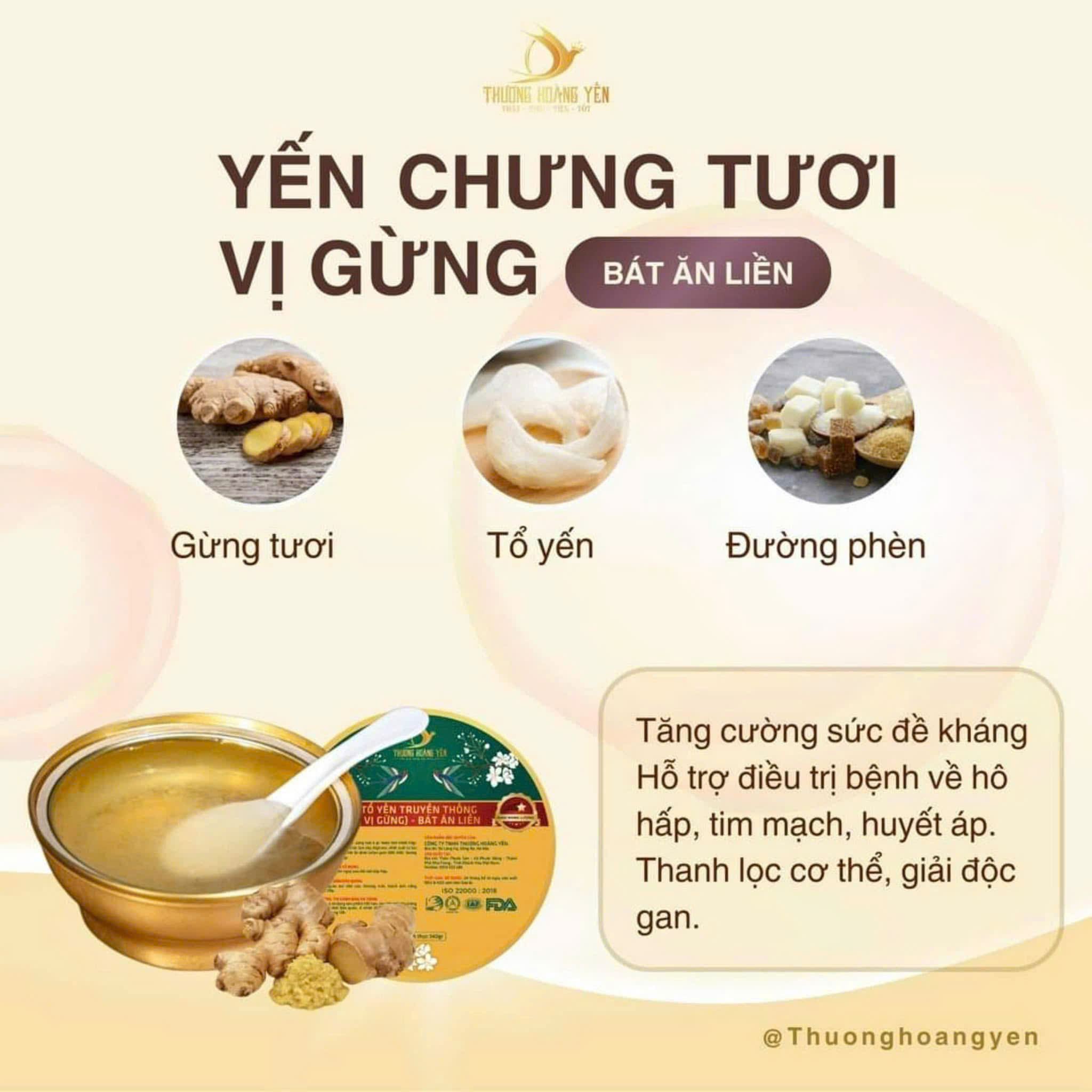 SET 6 Yến chưng Ăn liền mix vị Truyền Thống - THƯỢNG HOÀNG YẾN 140gr - 9