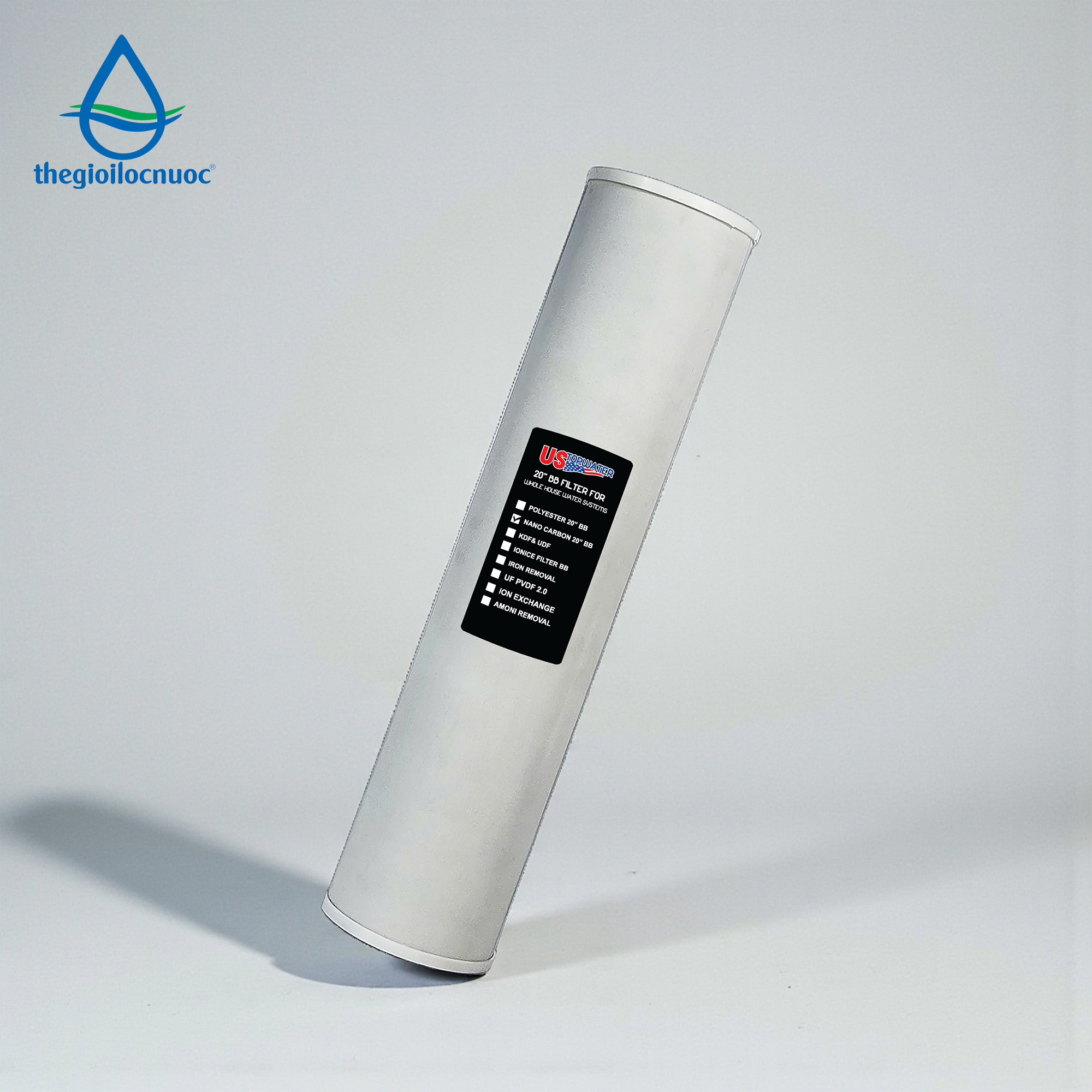 Lõi than hoạt tính mịn 2 trong 1 20'' béo nhãn hiệu Ustopwater - Thái Lan, model: CIF-20-BB