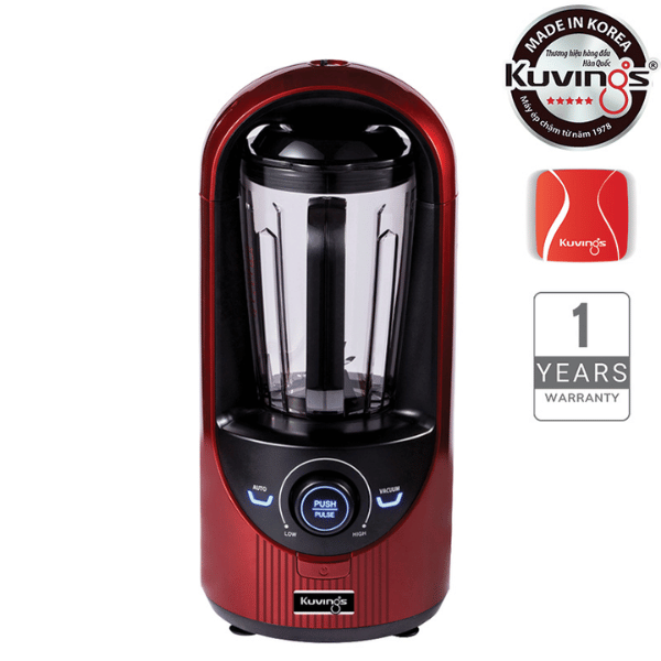 Máy xay sinh tố chân không 2 cối hiệu Kuvings KV-200R, màu đỏ - Phân phối chính hãng