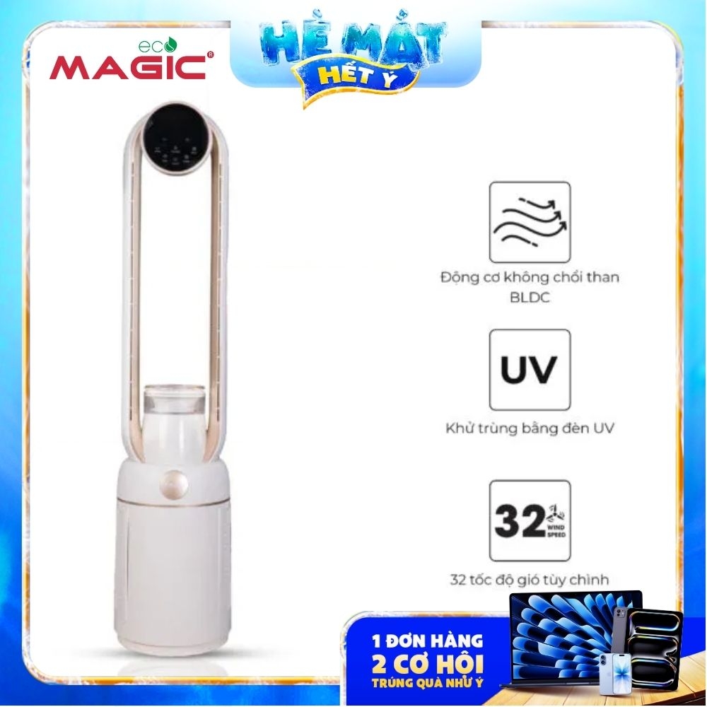 Quạt không cánh kết hợp lọc không khí Magic Eco AC-307 - Phân phối chính hãng