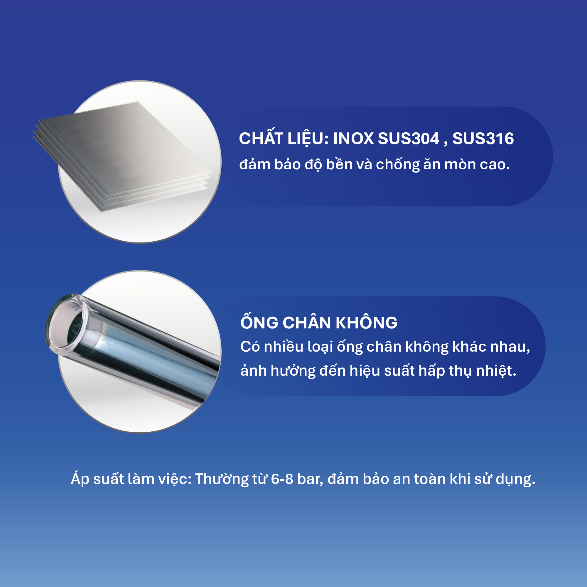 Máy nước nóng Năng lượng mặt trời TA-GO 200L (Phân phối từ khu vực Bình Định trở ra phía Bắc)