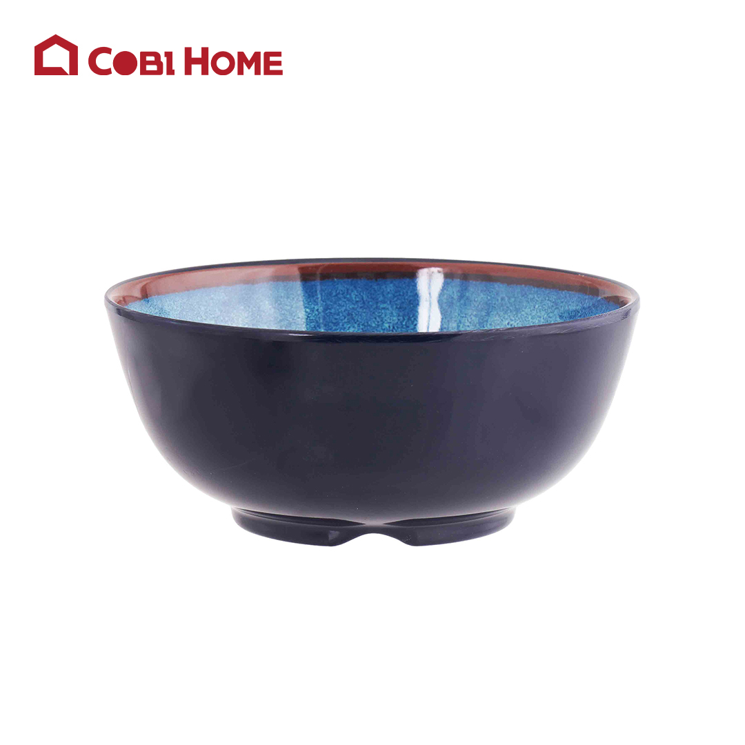 Tô Mela xanh loang tròn thấp Size 125x125x55_378553_KD505 - 5