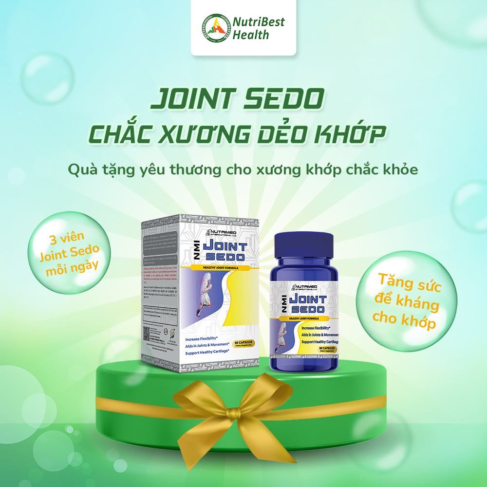 Viên uống tăng cường tiết dịch khớp, hỗ trợ hạn chế thoái hóa khớp NMI - JOINT SEDO (90 viên)