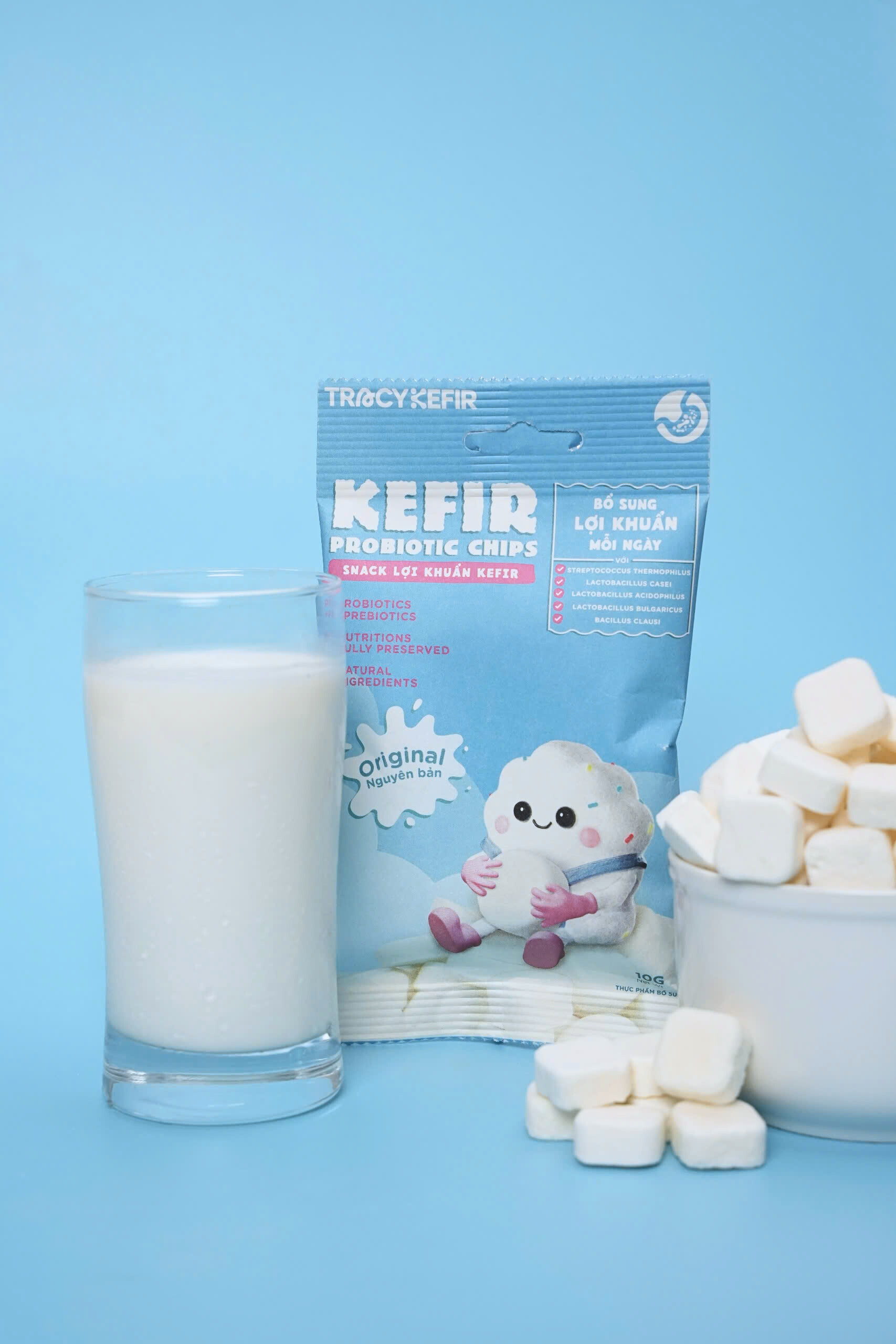 Hộp Snack Lợi Khuẩn Kefir Vị Nguyên Bản (5 gói)