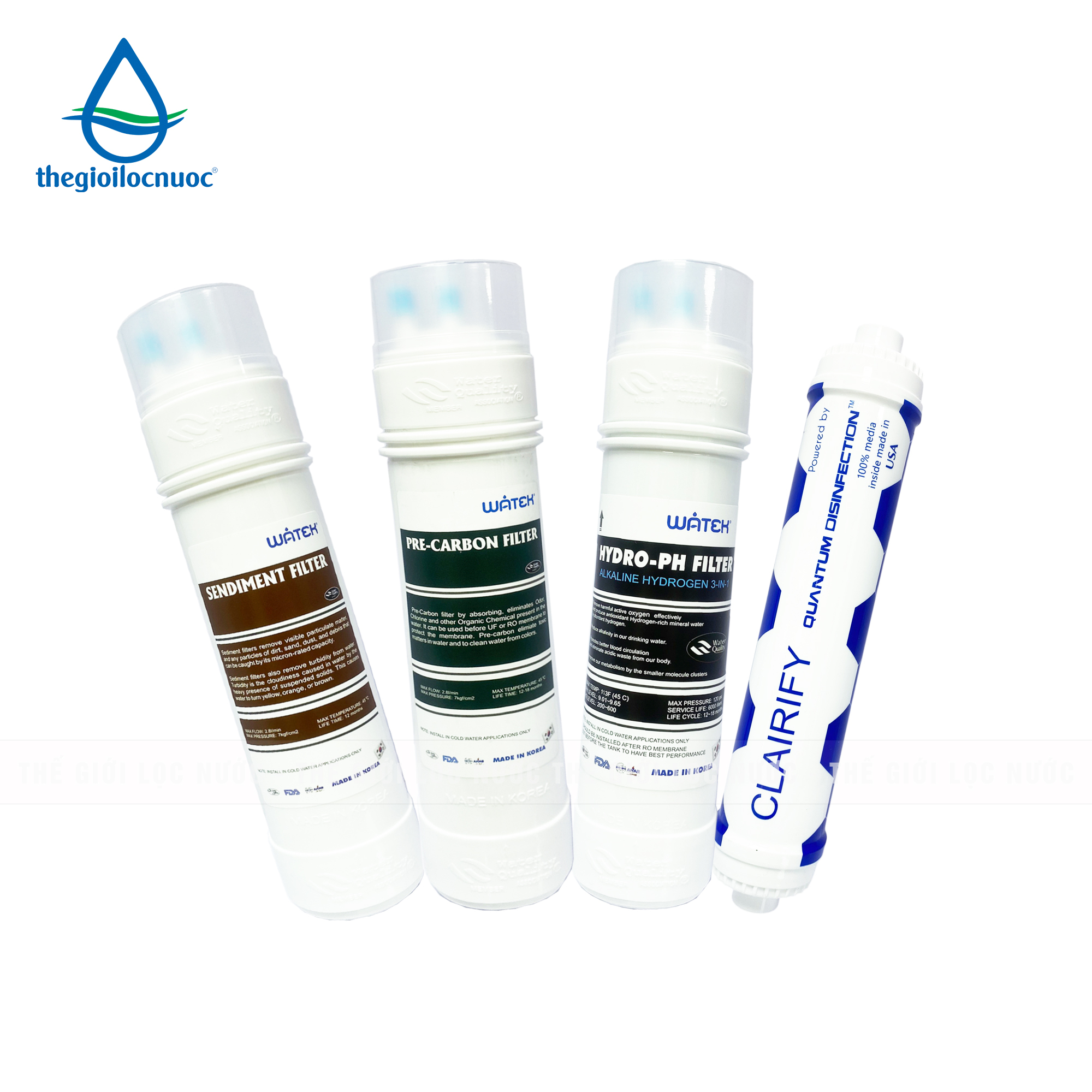 Combo lõi lọc nâng cấp đúc nguyên khối (combo 2), model: F-CB-DNK - Phân phối chính hãng