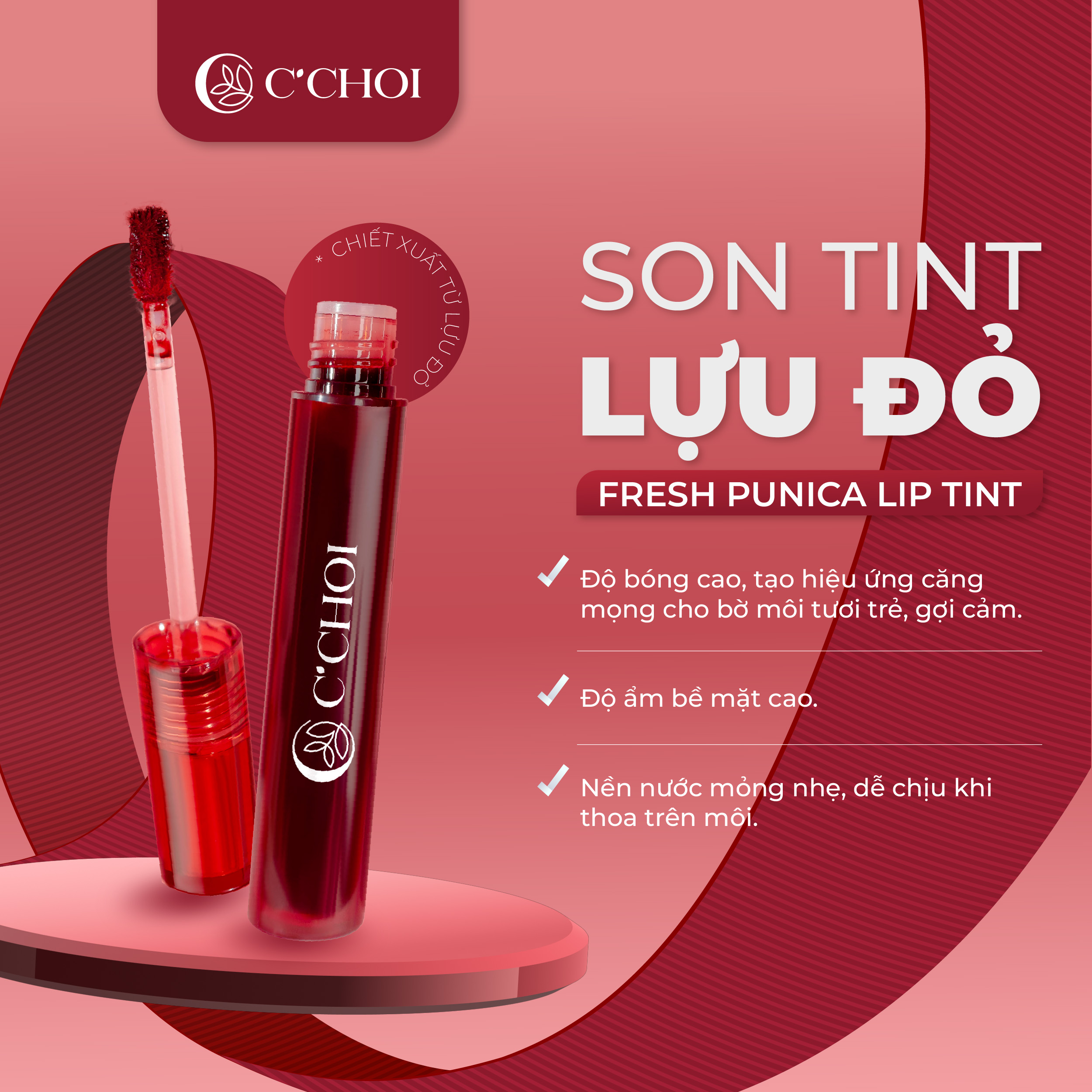 Son tint lựu đỏ - Fresh Punica Lip Tint