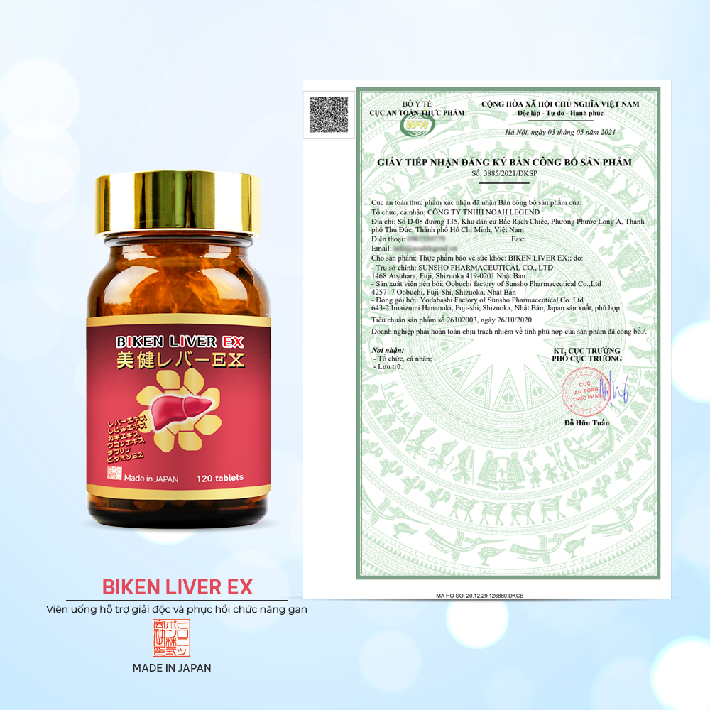 Thực phẩm bảo vệ sức khỏe: BIKEN LIVER EX